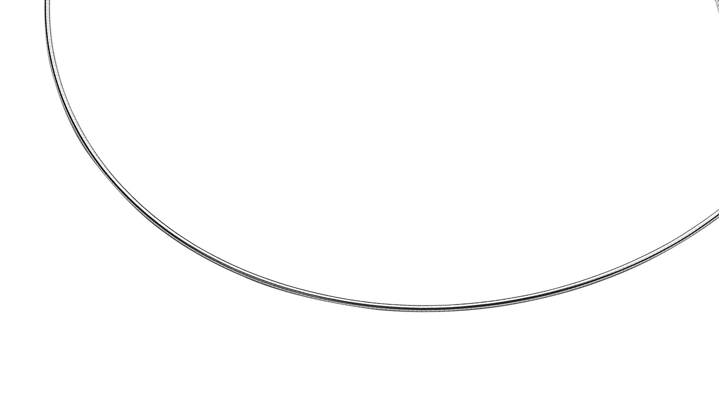 Zinzi zilveren omega collier