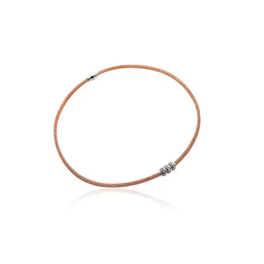 ZINZI collier 3 beads zirkonia Zic839r